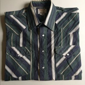 Vintage Ruddock shirts striped short sleeve shirt
